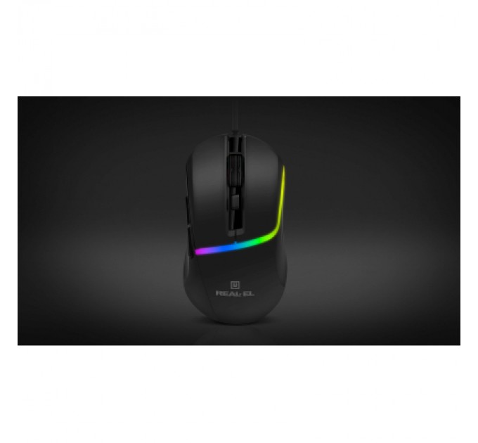 Мишка REAL-EL RM-530 USB Black (EL123200053)