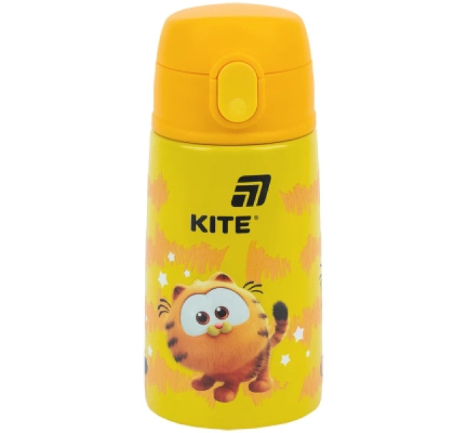 Kite Поїльник-непроливайка Kite Garfield термос з трубочкою 400 мл (GF25-1261)