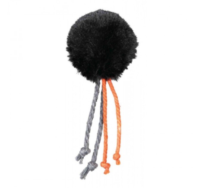 Іграшка для котів Trixie М'ячик з шнурком брязкальцем та котячою м'ятою 4 см (4011905412610)