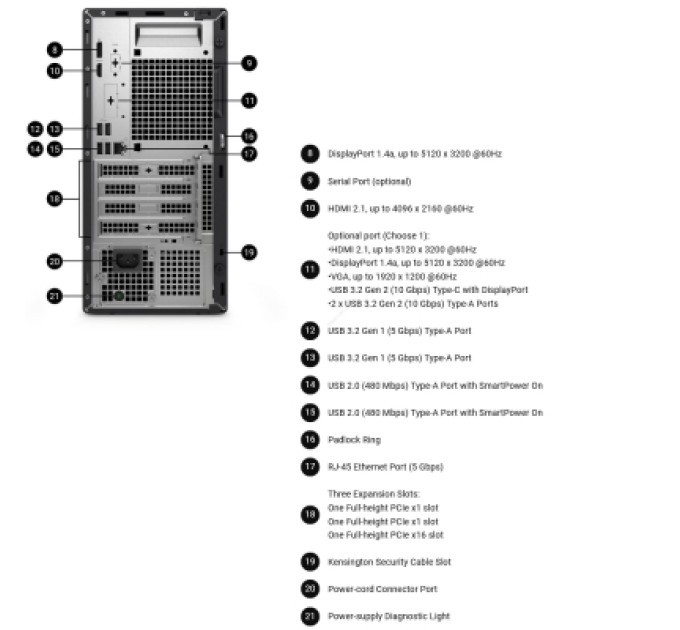 Dell Комп'ютер Dell Pro Tower / i5-14500, 16, 512, кл+м, Win11P (BTO010_QCT1250)