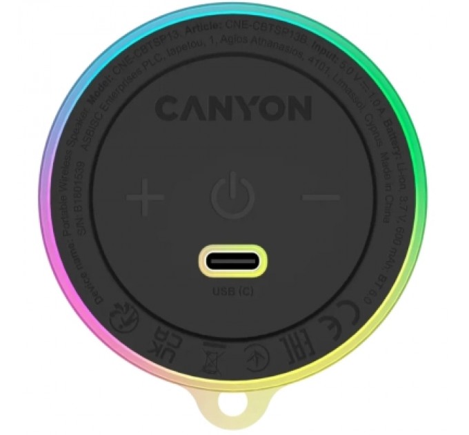 Акустична система Canyon OnMove 13 Black (CNE-CBTSP13B)