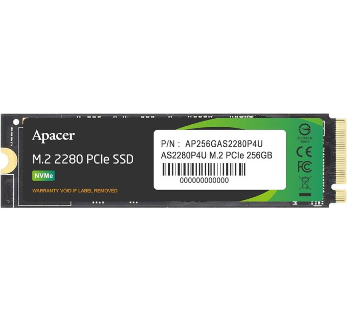 Apacer Накопичувач SSD M.2 2280 256GB Apacer (AP256GAS2280P4U)