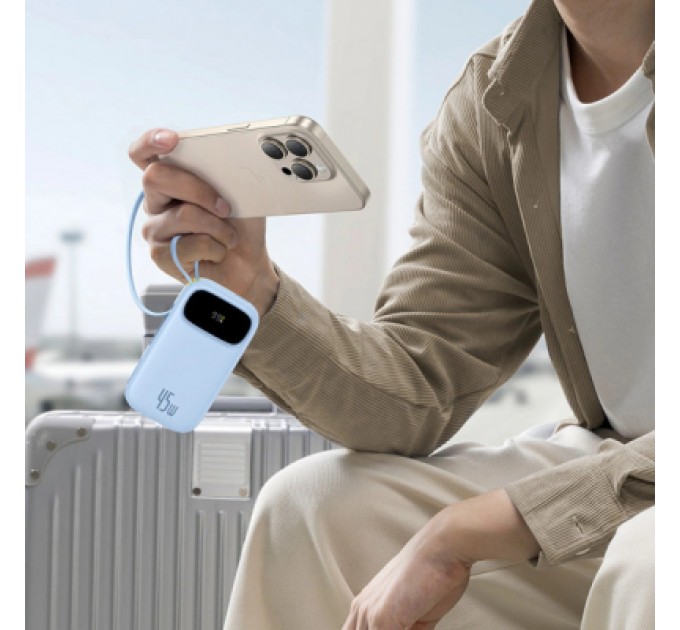 Батарея універсальна Baseus EnerFill FC31 Qpow 3 20000mAh 45W PD/3.0 QC/4.0 Blue (E0028D03)