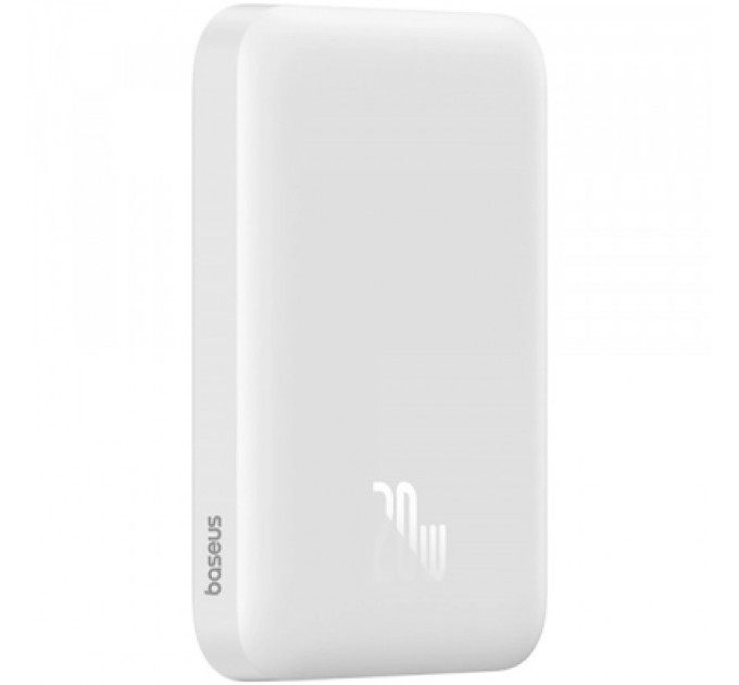 Батарея універсальна Baseus Magnetic Wireless Mini Air 6000mAh 20W PD, QC, Qi-15W, White (6932172641429)