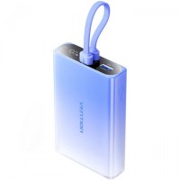 Батарея універсальна VENTION 10000mAh 22,5W PD, USB-A, USB-C In/Out, Lightning In/Out, LED display, Blue (FHZL0)