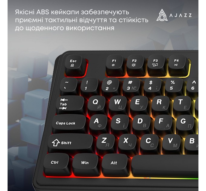Клавіатура Ajazz AF98 Black USB-C Black (AF98-B)
