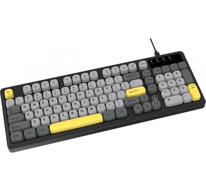 Клавіатура Ajazz AF98 Black USB-C Black Gray Yellow (AF98-BGY)