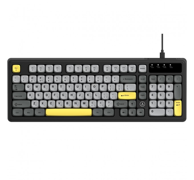 Клавіатура Ajazz AF98 Black USB-C Black Gray Yellow (AF98-BGY)