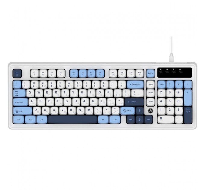 Клавіатура Ajazz AF98 Black USB-C Glacier Blue (AF98-GB)
