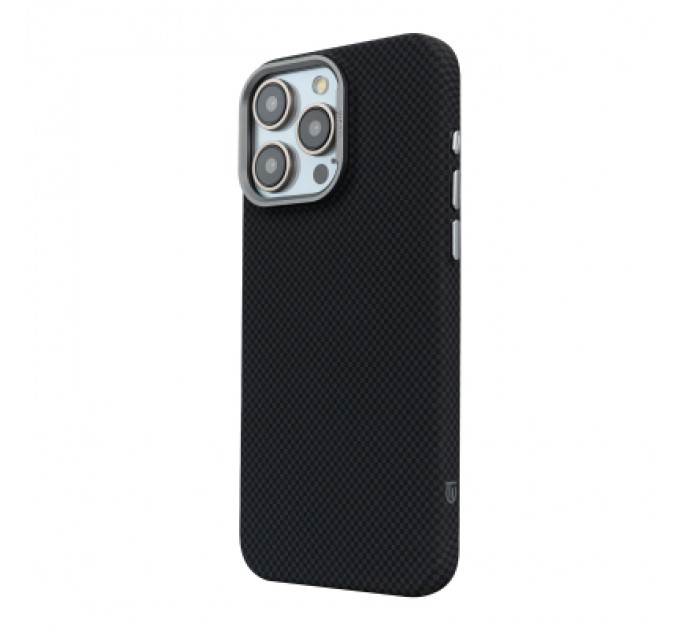 Чохол до мобільного телефона Armorstandart LikeCarbon2 MagCase Apple iPhone 16 Pro Max Kevlar Black (ARM88382)