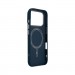 Чохол до мобільного телефона Armorstandart LikeCarbon2 MagCase Apple iPhone 17 Pro Kevlar Dark Blue (ARM88554)