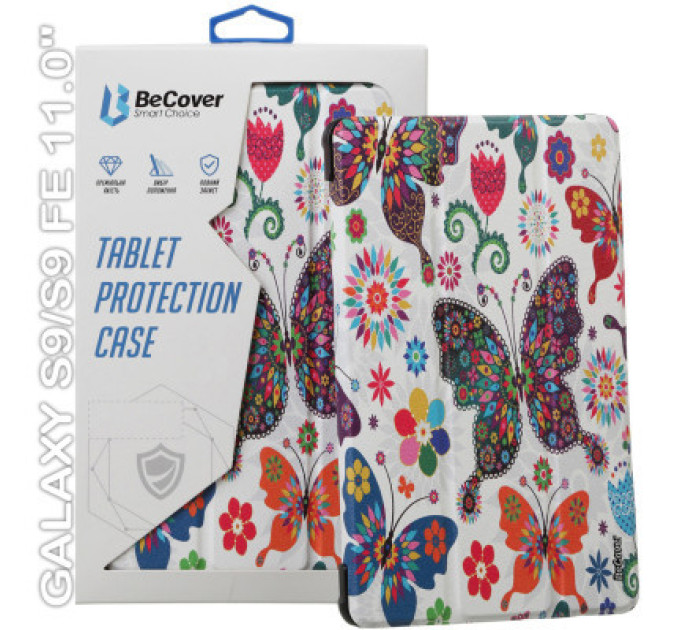BeCover Чохол до планшета BeCover Smart Case Samsung Tab S9 (SM-X710/SM-X716)/S9 FE (SM-X510/SM-X516B) 11.0" Butterfly (710415)