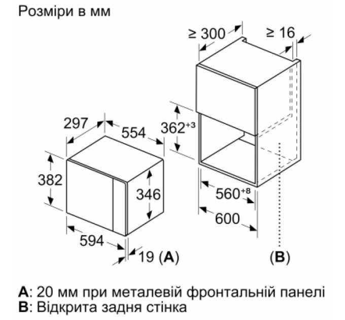 Bosch Мікрохвильова піч Bosch BFL 524 MH2 (BFL524MH2)