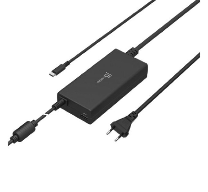 J5create Блок живлення до ноутбуку J5create USB-C/PD/90W, USB-A/10W (JUP2290C-EN)