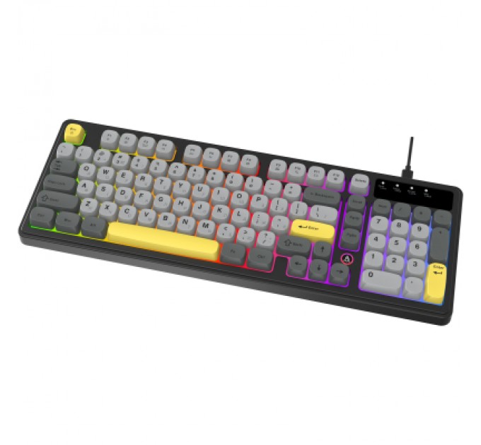 Клавіатура Ajazz AF98 USB UA Black/Grey/Yellow (AF98-BGY)