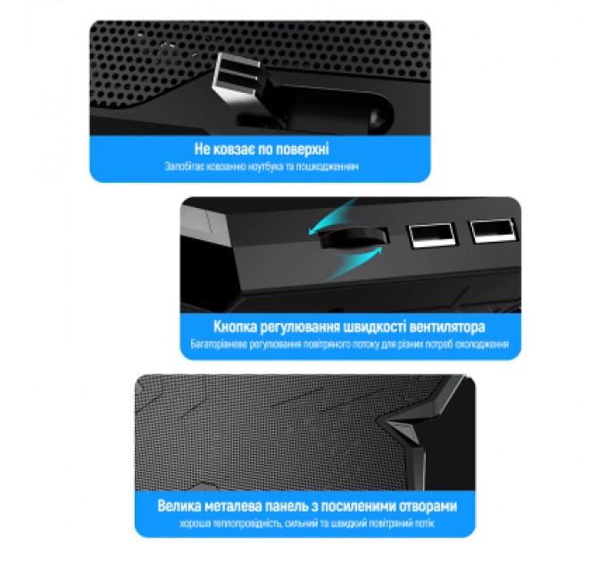 Підставка до ноутбука ColorWay Cooling Game Pro S4, 10-17 (CW-CGPS4)