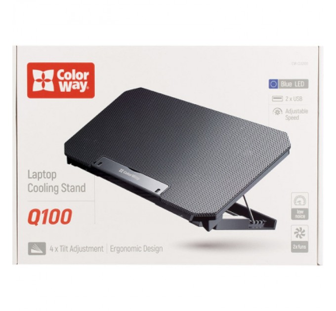 Підставка до ноутбука ColorWay Cooling Laptop Q100, 10-17 (CW-CLQ100)