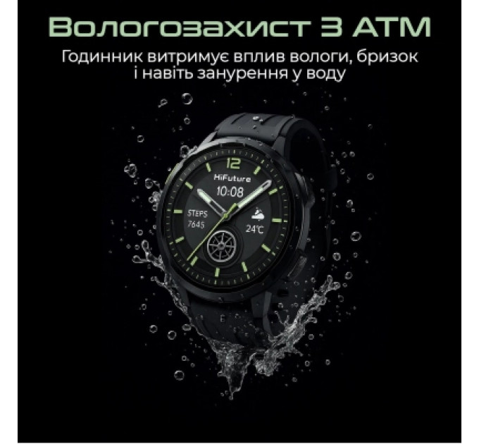 HIFuture Смарт-годинник HiFuture mix 3 black (mix3.black)