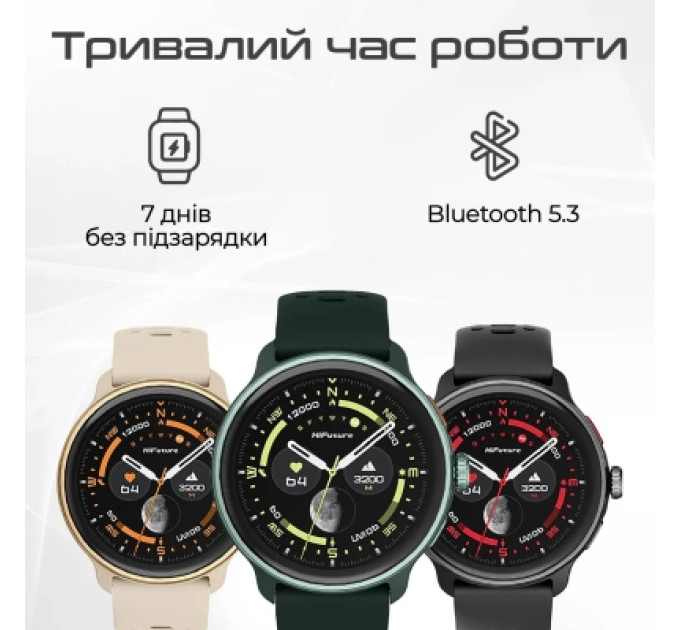 HIFuture Смарт-годинник HiFuture vela darkgreen (vela.darkgreen)