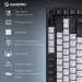 GamePro Клавіатура GamePro Asgard Valhalla Pro MK160B-D-Pro Rainy Switch Wireless/Bluetooth/USB UA Black (MK160B-D-Pro)