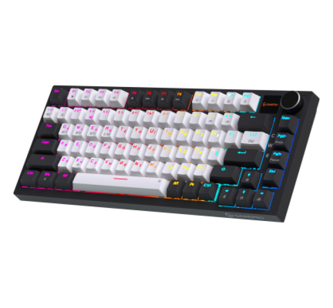 GamePro Клавіатура GamePro Asgard Valhalla Pro Rainy Switch Bluetooth/2.4G/USB USB White with display (MK160W-D-Pro)