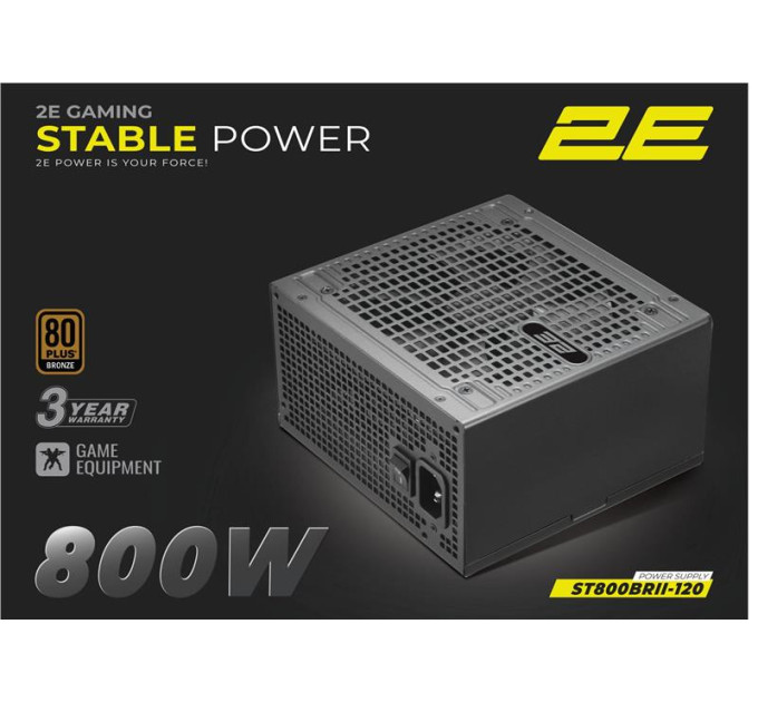 2E Блок живлення 2E 800W Stable Power Pro ATX3.1 GEN5.0 (2E-ST800BRII-120)
