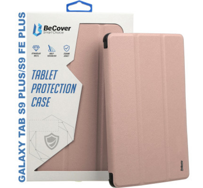 BeCover Чохол до планшета BeCover Smart Case Samsung Tab S9 Plus (SM-X810/SM-X816)/S9 FE Plus (SM-X610/SM-X616) 12.4" Rose Gold (710326)