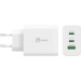 J5create Зарядний пристрій J5create 1xUSB + 2xUSB-C 65W GaN QC3.0/PD/PPS (JUP3365E-EN)