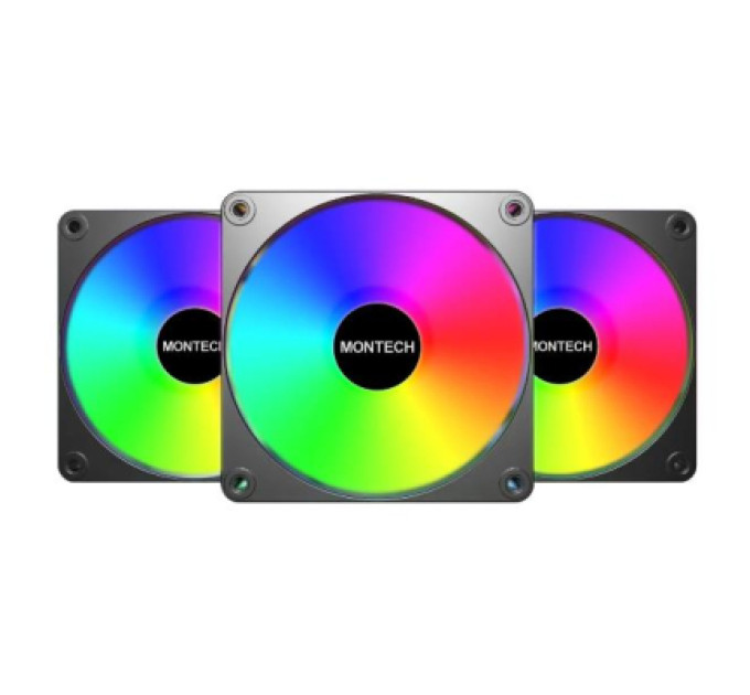 MONTECH Кулер до корпусу MONTECH GF120R V2 ARGB PWM 3 (GF120R V2 ARGB PWM 3I1(B))