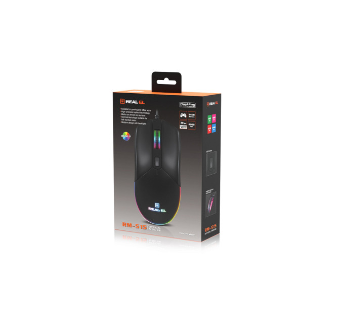REAL-EL Миша REAL-EL RM-515 Black