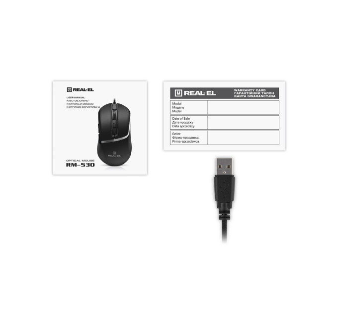 REAL-EL Миша REAL-EL RM-530 Black