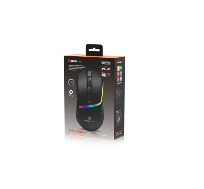 REAL-EL Миша REAL-EL RM-530 Black