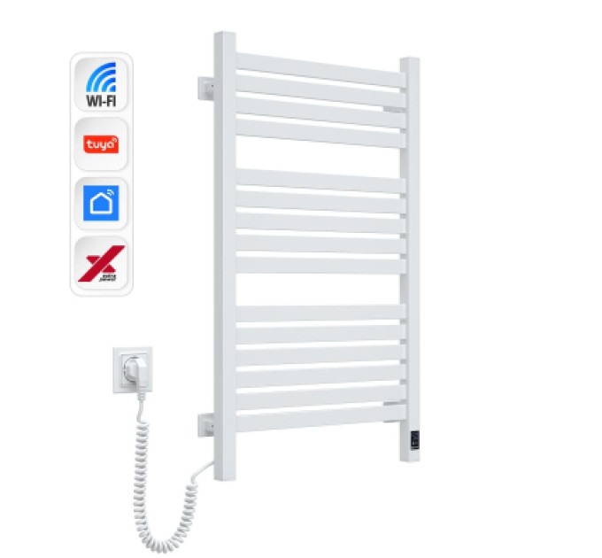 Navin Сушарка для рушників Navin Авангард Х, 800х480, Wi-Fi, білий, лівобічна (12-172155-4880)