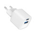 Gembird Зарядний пристрій Gembird 1xUSB-C PD20W + 1xUSB QC3.0 white (TA-UC-PDQC20-W-01)
