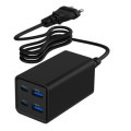 Gembird Зарядний пристрій Gembird 2xUSB-C PD65W + 2xUSB QC3.0 30W black (TA-UC-2A2C-PD65-01-BK)