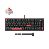 Клавіатура Lemokey Keychron X3 Red RGB USB Black (X3-H1-UA)