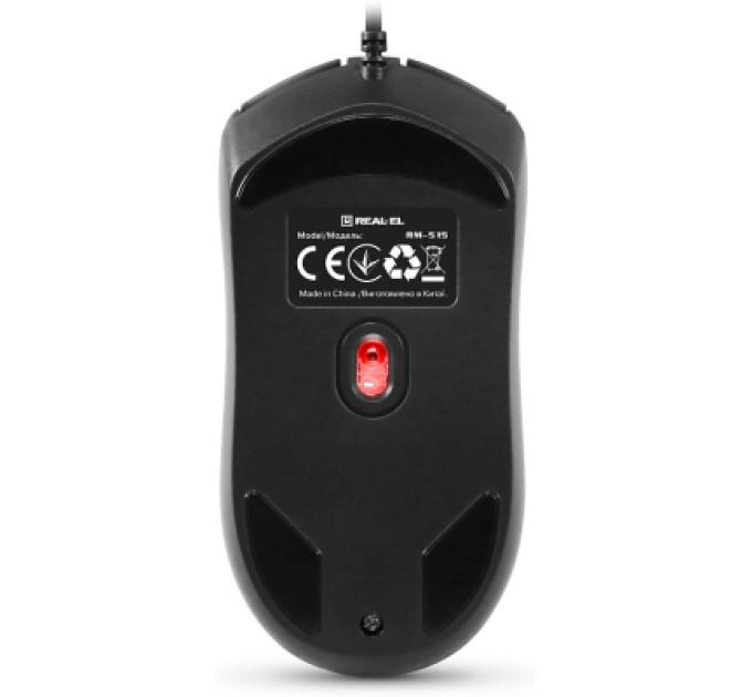 REAL-EL Мишка REAL-EL RM-515 USB Black (EL123200059)