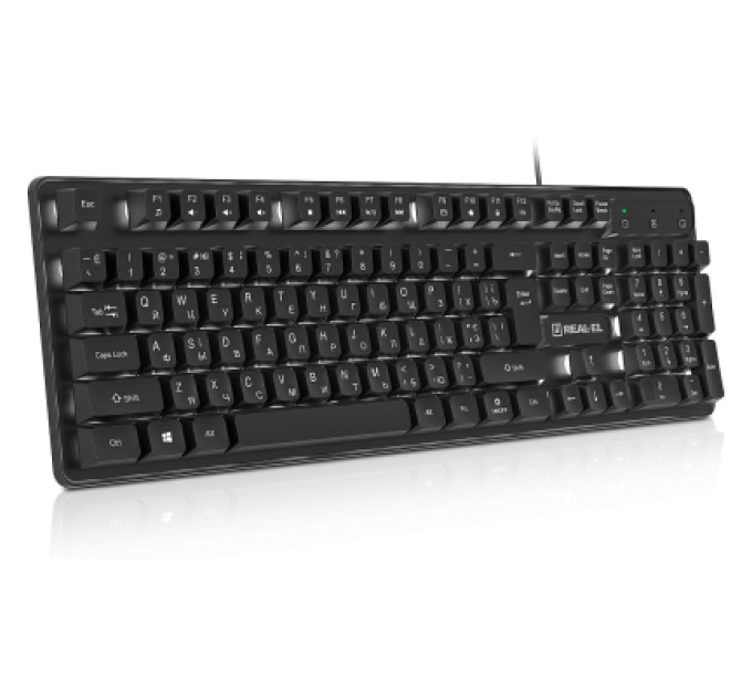 REAL-EL Клавіатура REAL-EL RK-7015 USB Black (EL123100049)
