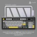 Клавіатура Ajazz AK980 V2 Gift Switch V2 Wireless/Bluetooth/USB UA Black/Grey/Yellow (AK980-V2-G-BGY)