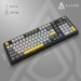Клавіатура Ajazz AK980 V2 Gift Switch V2 Wireless/Bluetooth/USB UA Black/Grey/Yellow (AK980-V2-G-BGY)
