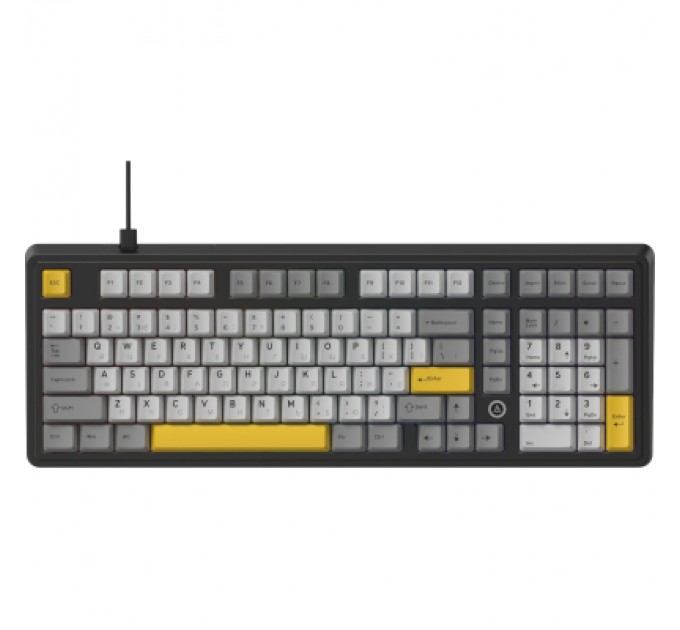 Клавіатура Ajazz AK980 MAX Magnetic Switch USB UA Black/Grey/Yellow (AK980-MAX-M-BGY)