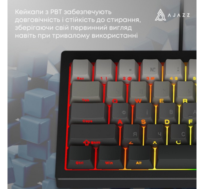 Клавіатура Ajazz AK650 Day Dream Switch Gradient USB UA Black (AK650-DD-BG)