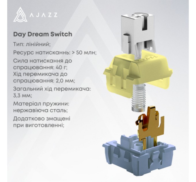 Клавіатура Ajazz AK650 Day Dream Switch Gradient USB UA Black (AK650-DD-BG)