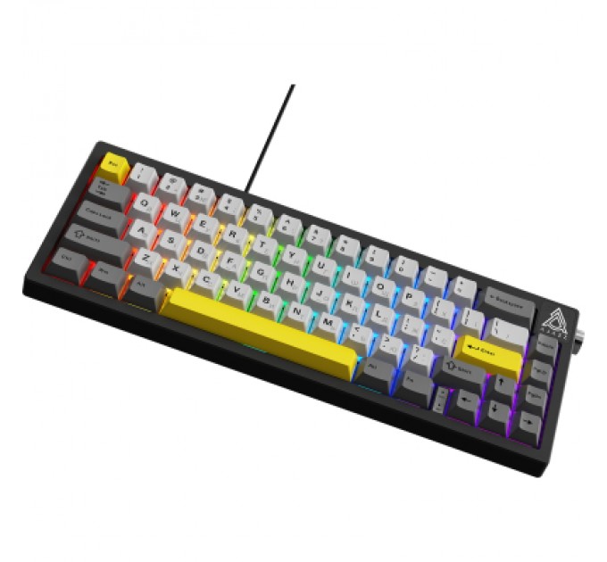 Клавіатура Ajazz AK650 Moon Yellow Switch USB UA Black/Grey/Yellow (AK650-MY-GWY)