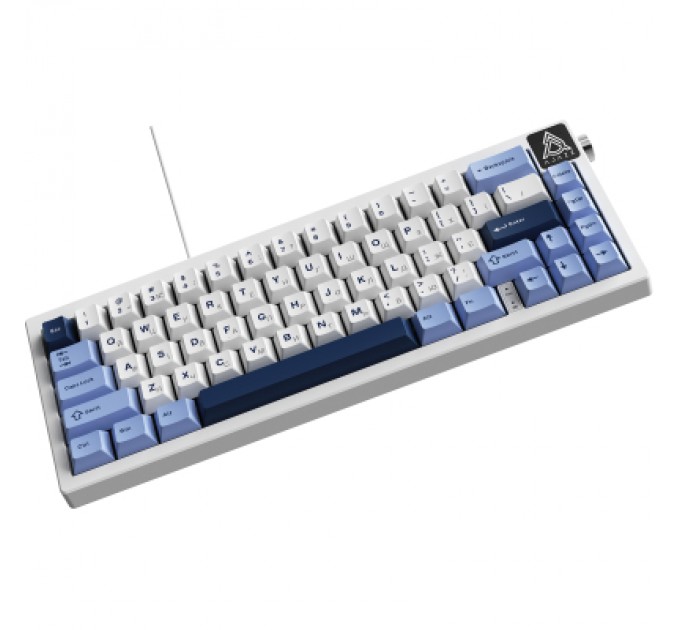 Клавіатура Ajazz AK650 Sea Salt Switch USB UA White/Blue (AK650-SS-BWB)