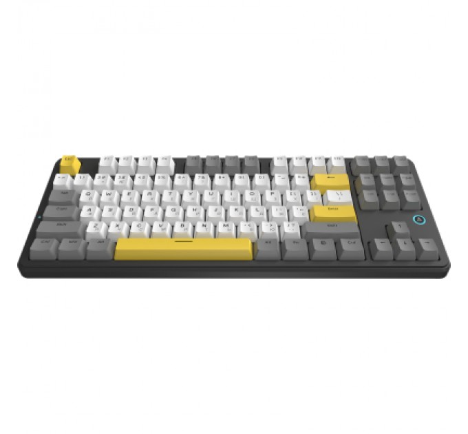 Клавіатура Ajazz AK870 V2 Flying Fish Switch USB UA Black/Grey/Yellow (AK870-V2-FF-BGY)