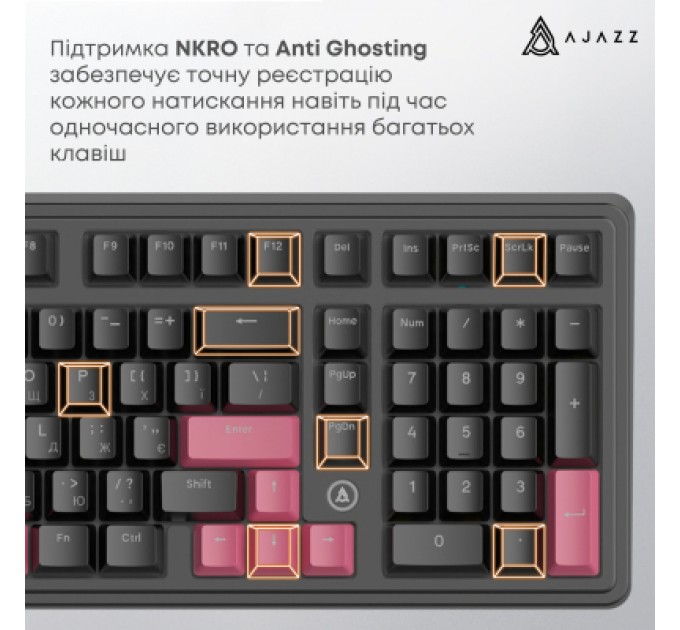 Клавіатура Ajazz AK980 Red Switch USB UA Black (AK980-R-BR)