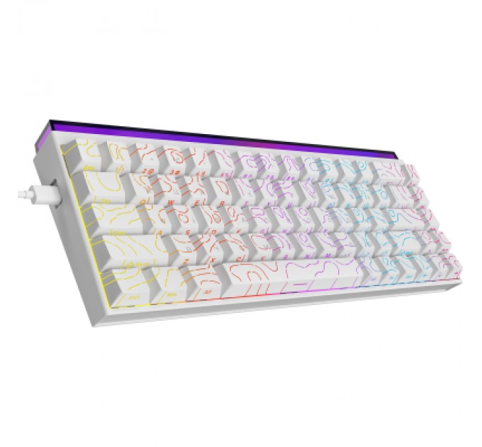 Клавіатура Ajazz NK68 Red Switch USB UA White (NK68-R-S-W)