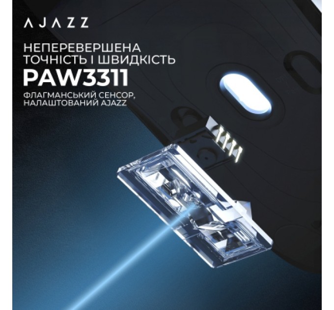 Мишка Ajazz AJ139 V2 MC Wireless/Bluetooth/USB Red (AJ139-V2-MC-R)