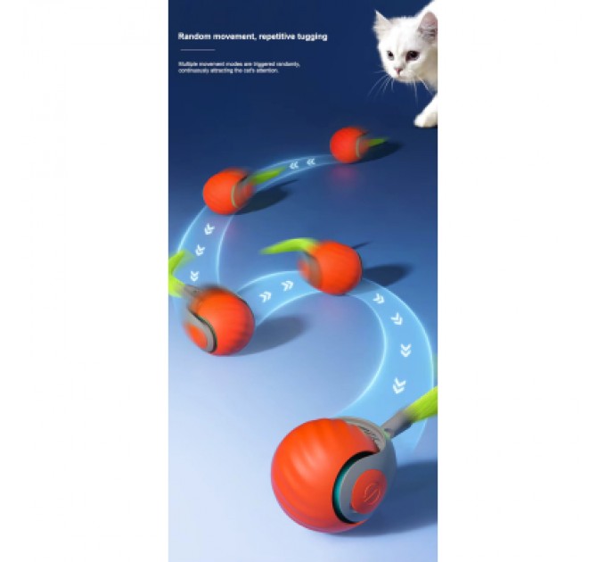 Іграшка для котів Me&Pet Інтерактивний м'яч червоний (NMP20-2)